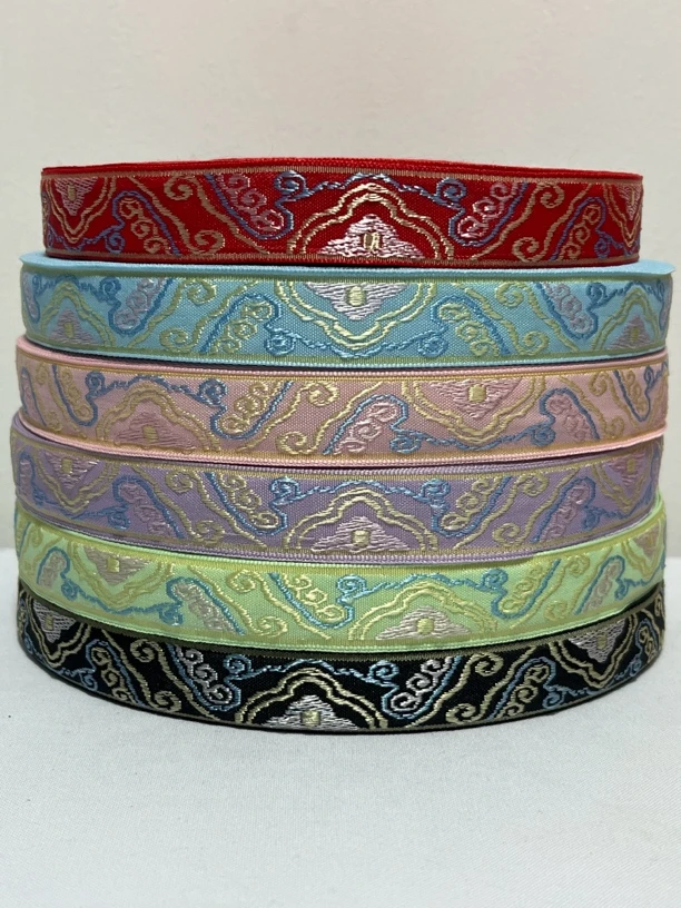 2cm宽少数民族风织带花边服装辅料国风汉服刺绣提花带手工diy头饰