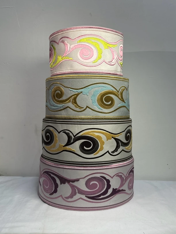 11.5cm宽高密度窗帘沙发垫抱枕织带拼接装饰提花边家纺辅料民族风