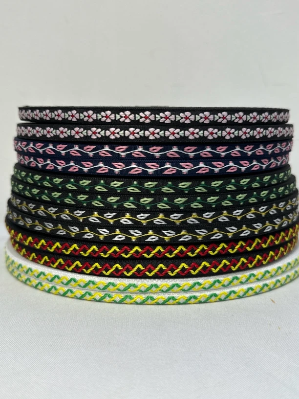 0.8cm宽少数民族风织带汉服国风窗帘提花边服装辅料手工diy头饰