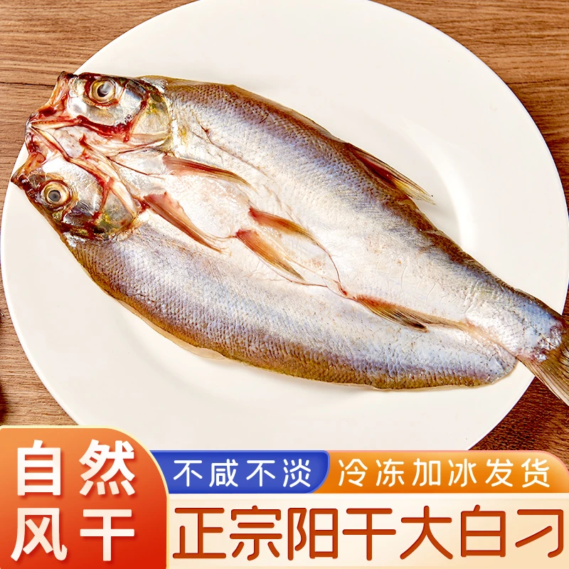 阳干大白刁风干翘嘴鱼半干免泡水发货营养美味湖北特产年货香酥