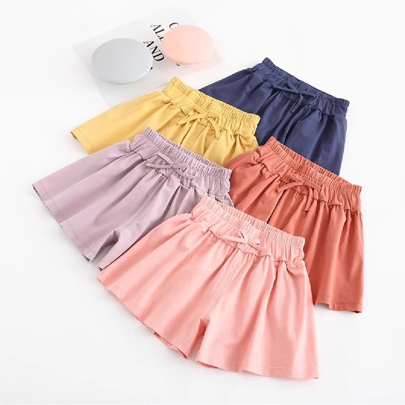 女童纯棉裙裤夏装夏宽松裤子薄款宝宝女宝宝外穿短裤大童女孩裤裙