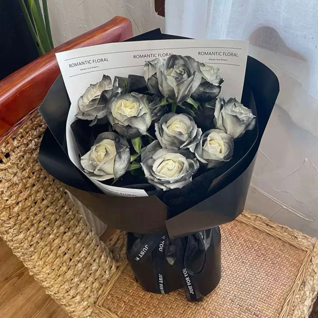 【我的骑士】9朵黑骑士男士花束生日礼物花束送男友老公鲜花花店送花上门
