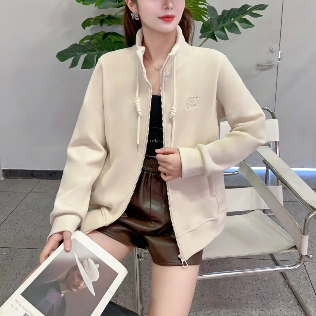 2913刺绣小象保暖外套 -X