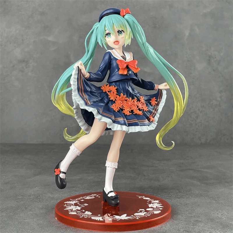 初音未来四季秋季枫叶初音完美动漫美少女二次元机箱摆件生日礼物