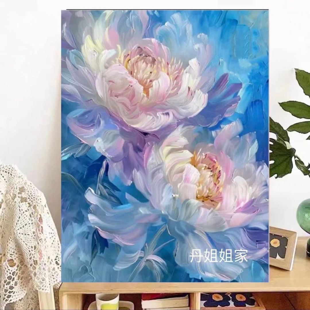 十字绣JYG016梦幻花影，大格尺寸80x65