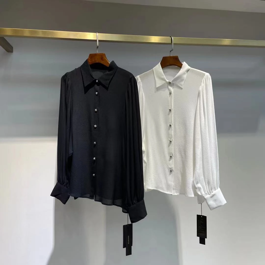 【花滿林】简约纯色衬衫3629