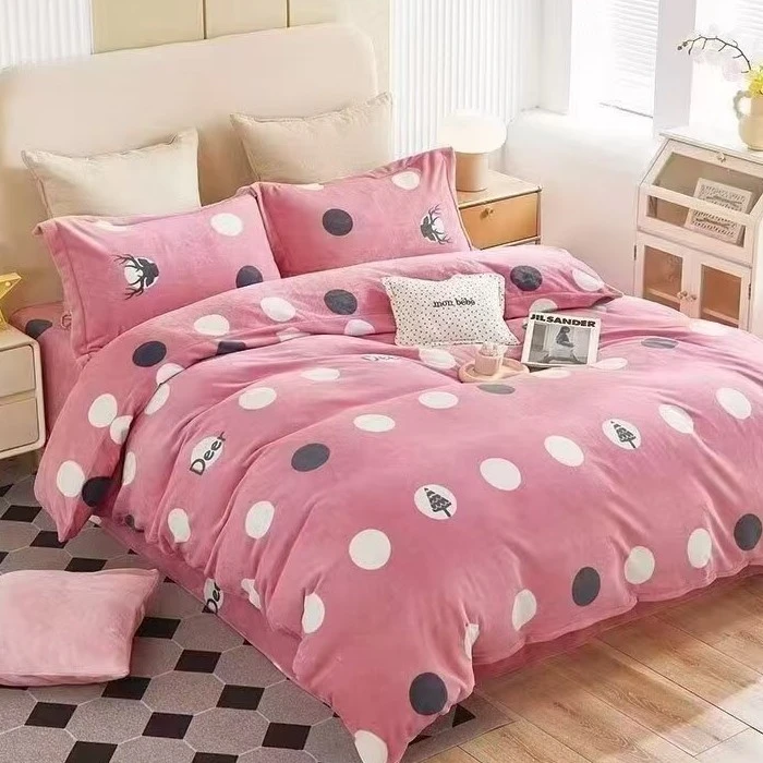 马卡龙 粉 | 李李纯棉定制 牛奶绒 时尚高级