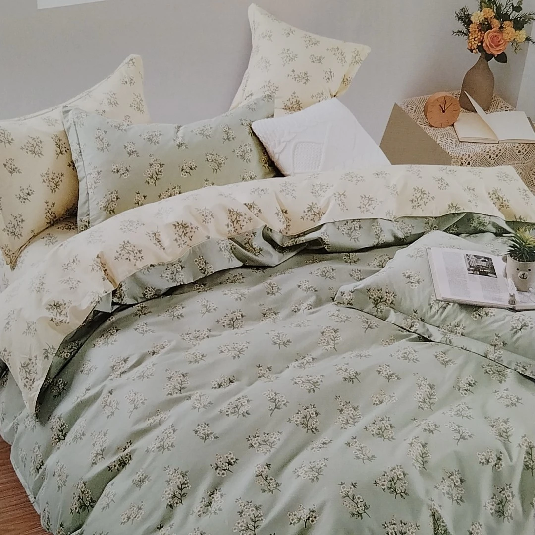 风信子 绿 | 李李纯棉定制 亲肤 斜纹棉床品 高支高密四季