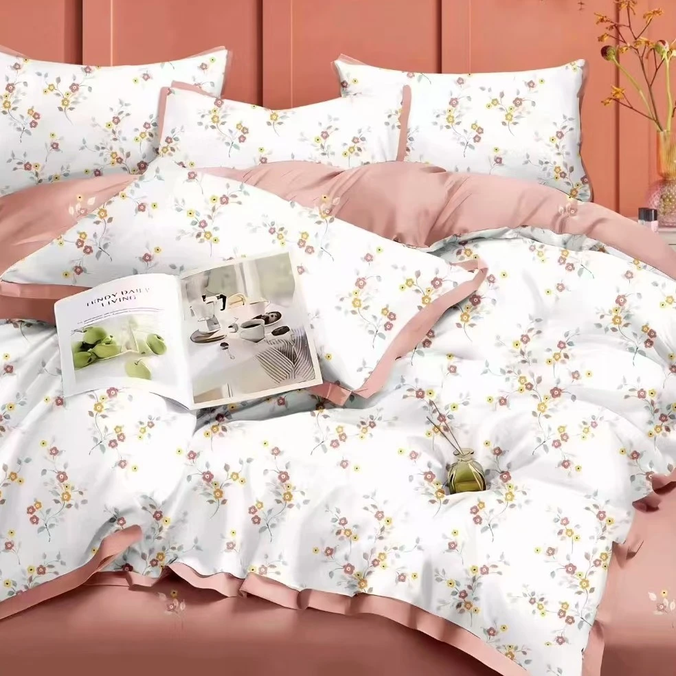 春色花园 豆沙色 | 李李纯棉定制 磨绒床品 亲肤 加厚柔软高级