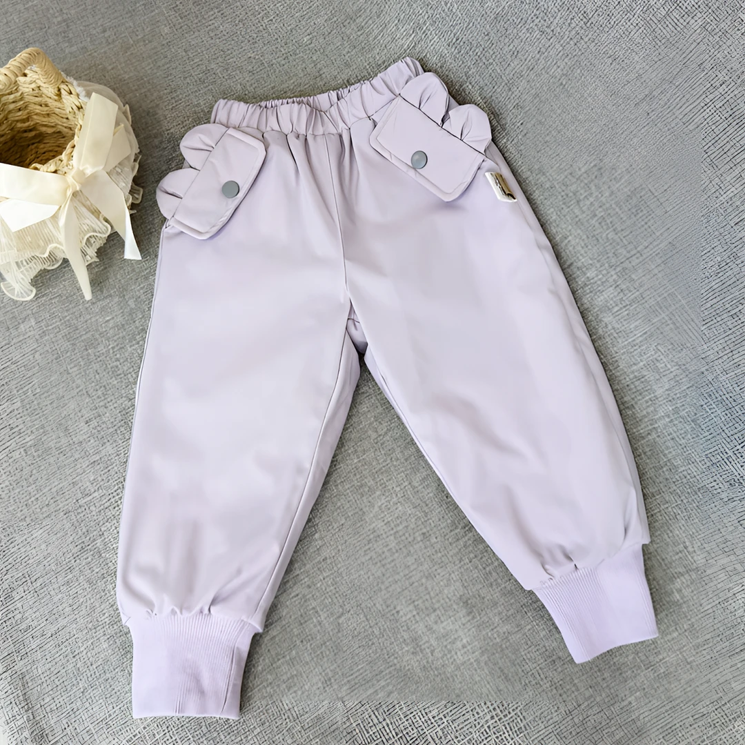 【温暖抱抱】H24103女童蚕丝棉裤温暖保护洋气百搭冬款长裤