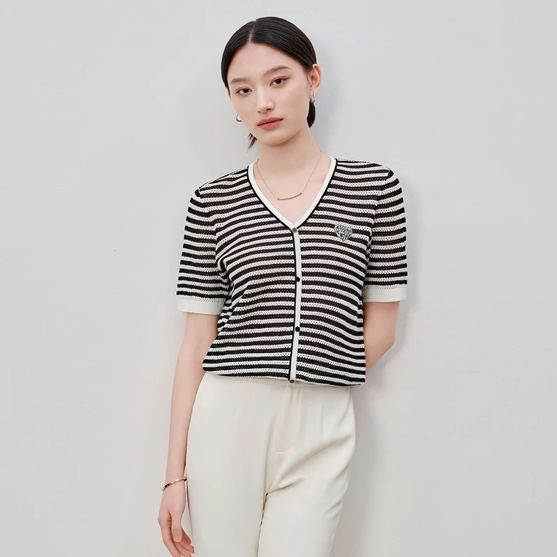 女装气质时尚上衣休闲开衫外套打底春秋dunnu敦奴针织衫FT270920