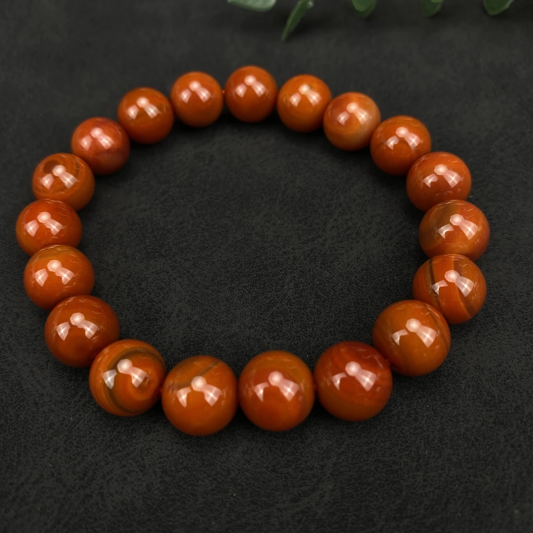 柿子红满肉玛瑙1.0*19单圈