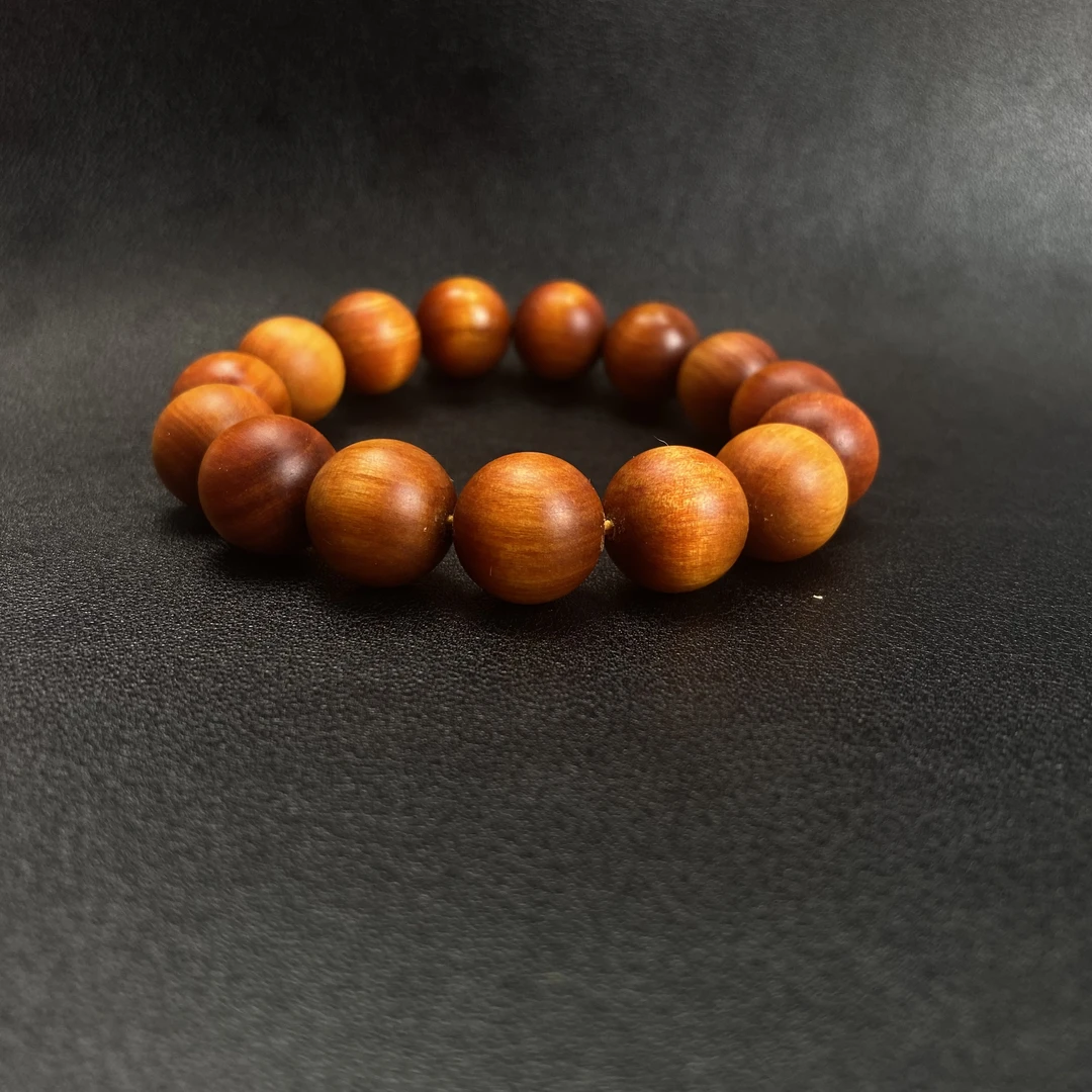 【老孙】血龙木1.5*15单圈素珠文玩手串