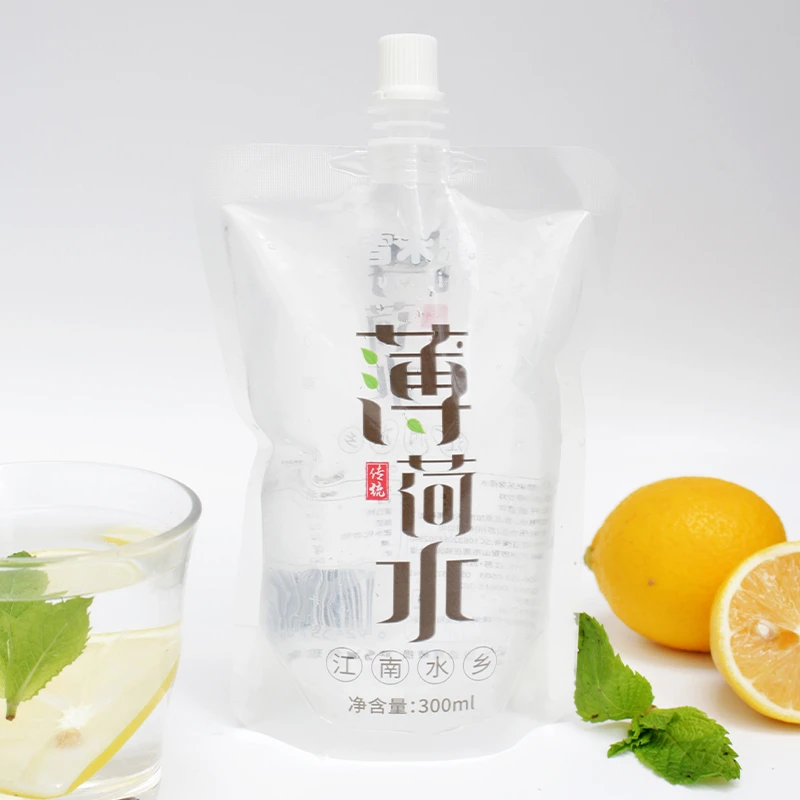 雪米乐 无糖薄荷水300ml/袋苏式薄荷水袋装饮料无蔗糖网红饮品