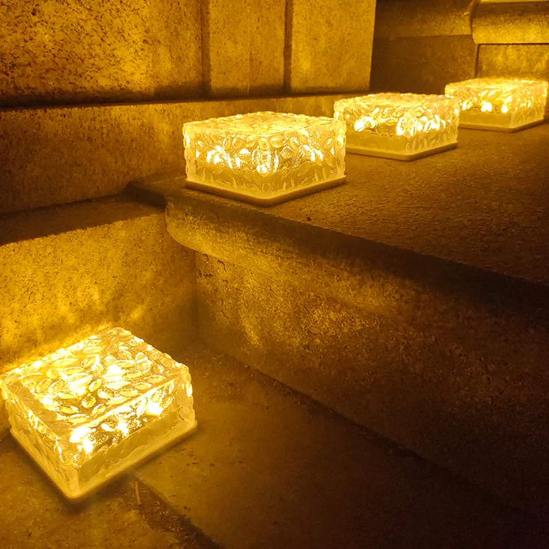 强盛骏户外太阳能灯加大号方块灯防水庭院灯庭院花园冰砖灯户外灯