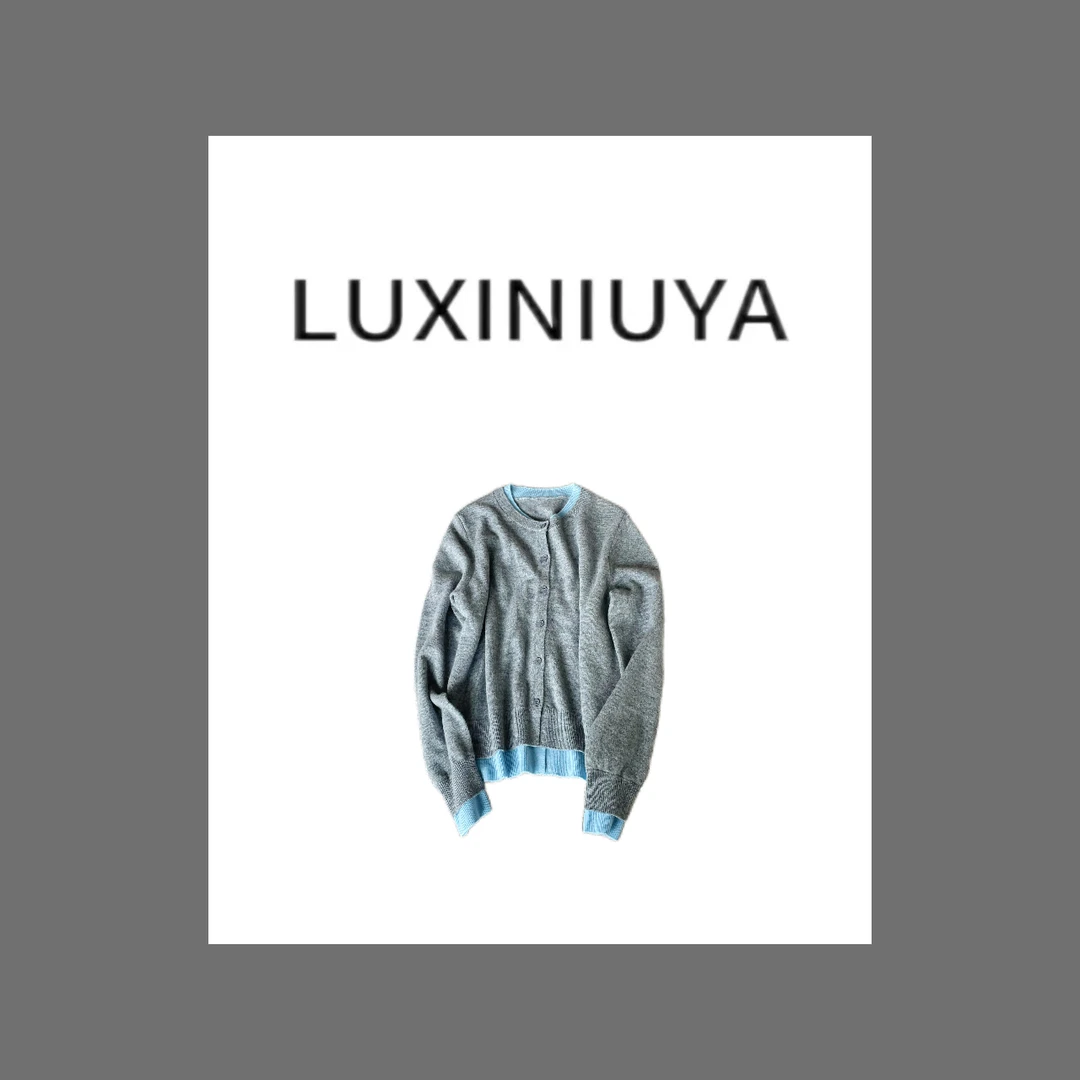 【LUXINIUYA】灰姑娘 设计感百搭毛衣 时尚秋季上新#CX1752