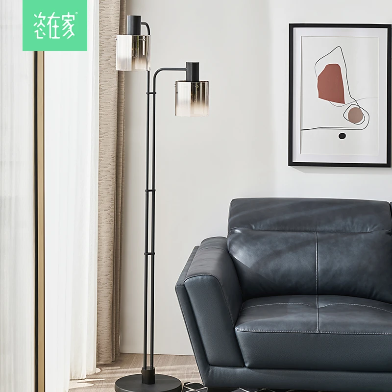 原-恣在家 暮色渐变双头落地灯落地客厅简约创意立式家用