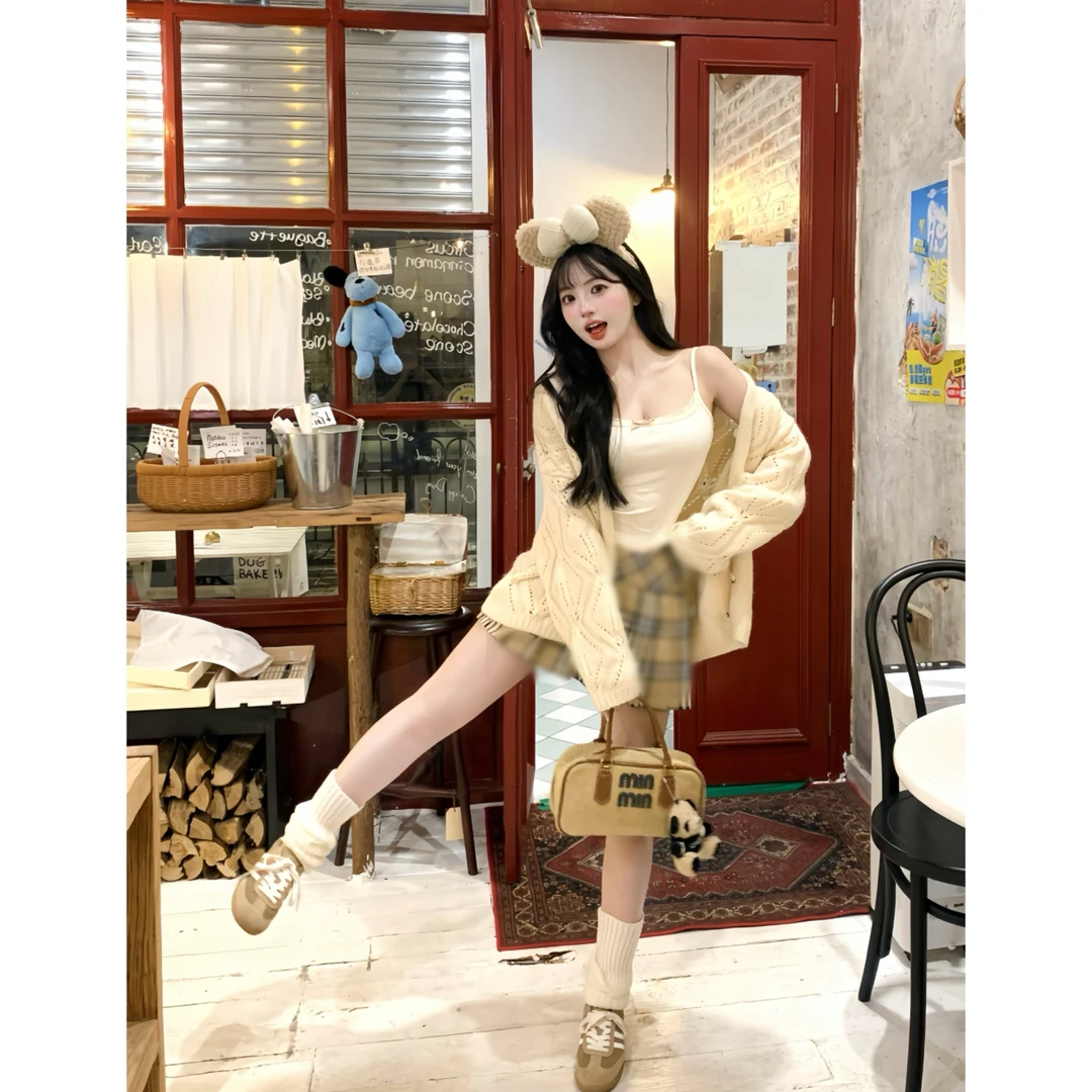 MengFairy清清【舒芙蕾外套】百搭显瘦宽松毛织外套 高智淡人 3311