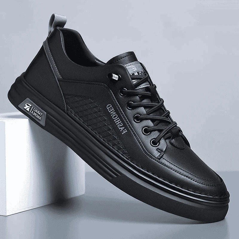 【五折清仓】黑色休闲鞋男款时尚上班气休闲鞋子男士一脚蹬鞋子男款