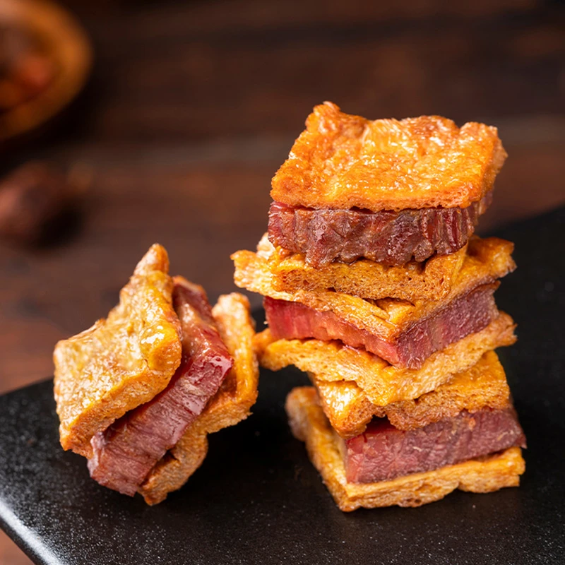 金牛座的秘密牛肉豆脯105g牛肉豆堡五香豆干小零食手撕素牛肉小吃