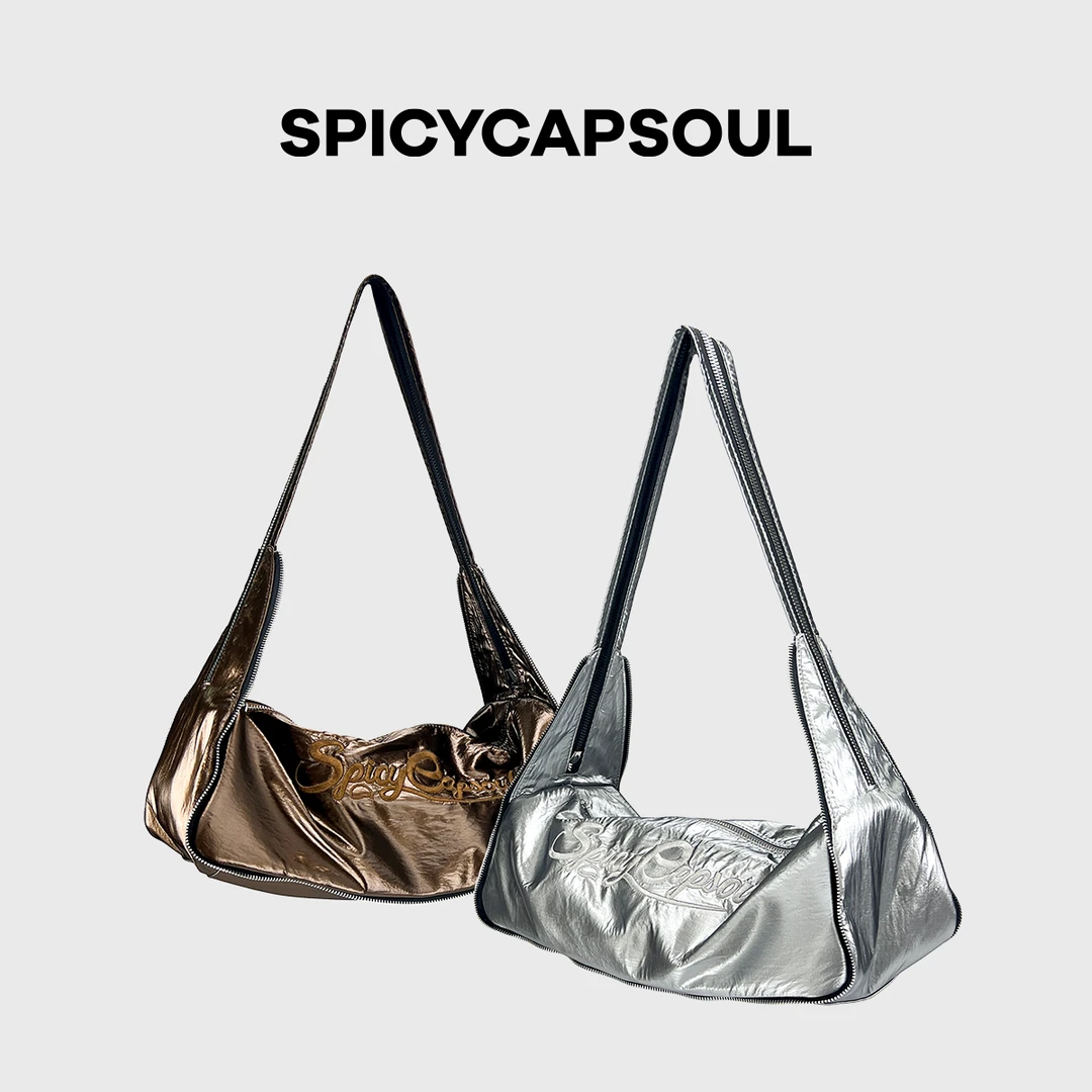 【海上乐队】SpicyCapSoul池金物原创小众复古美式刺绣吐司包可斜挎