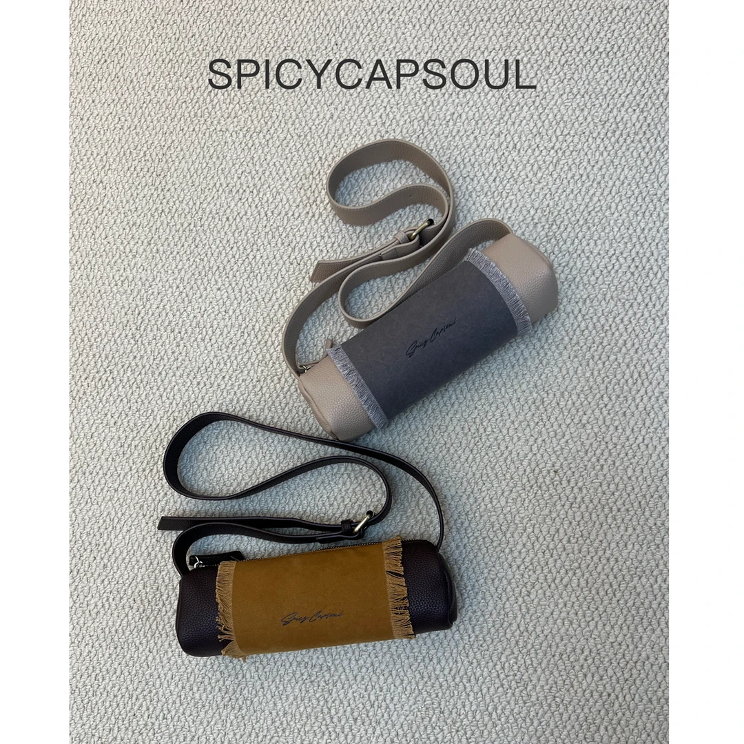 【文人墨客】SpicyCapSoul池金物小众文艺帆布手工侘寂风笔筒包包