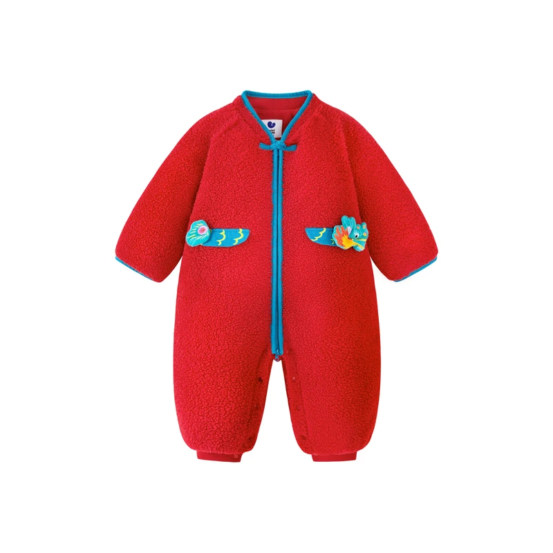 【安克拉红】【超值购】迷你巴拉新生儿男女新生儿连体衣新生儿爬