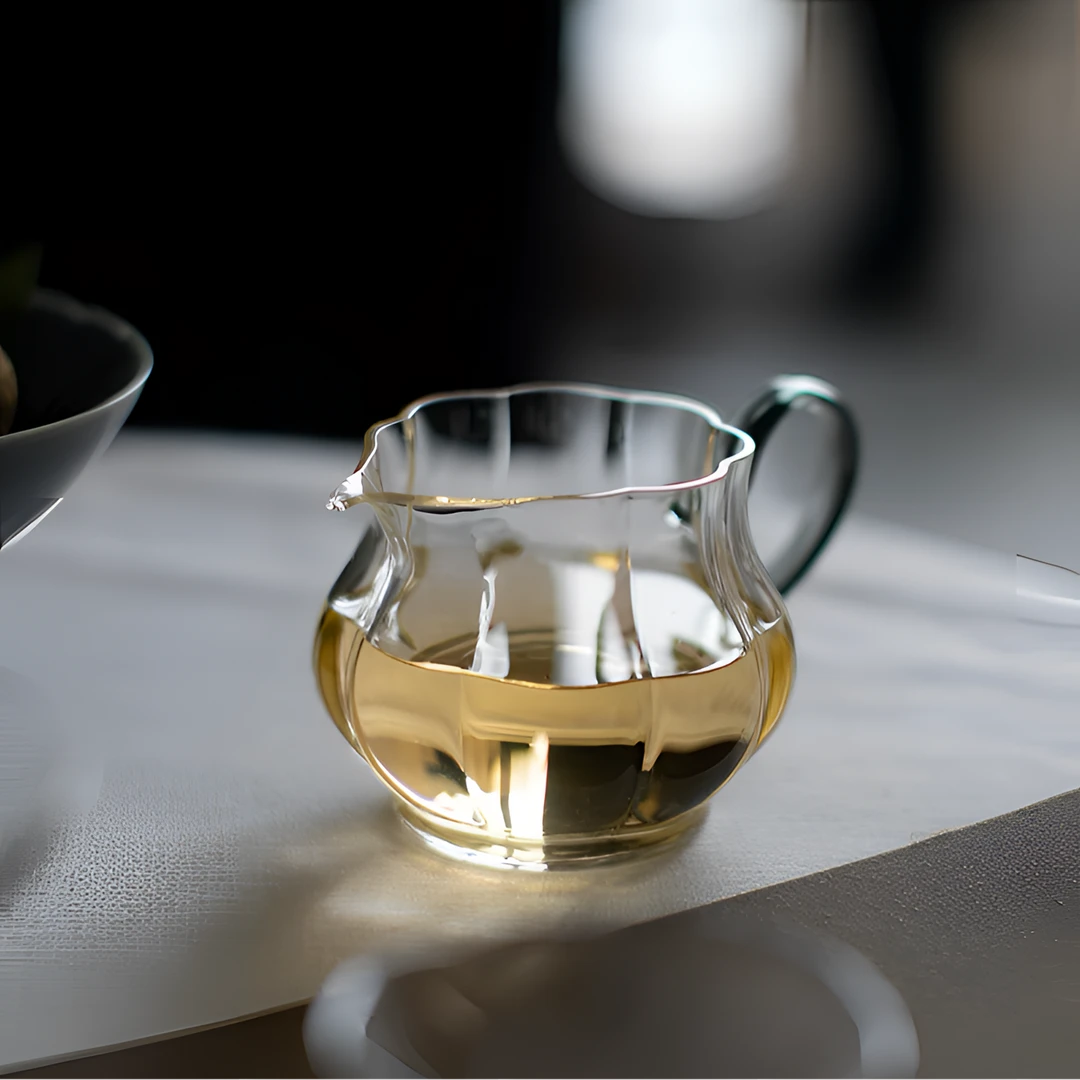 瓷造 南瓜公道杯300ML高硼硅玻璃家用女士公道杯耐高温茶海分茶器