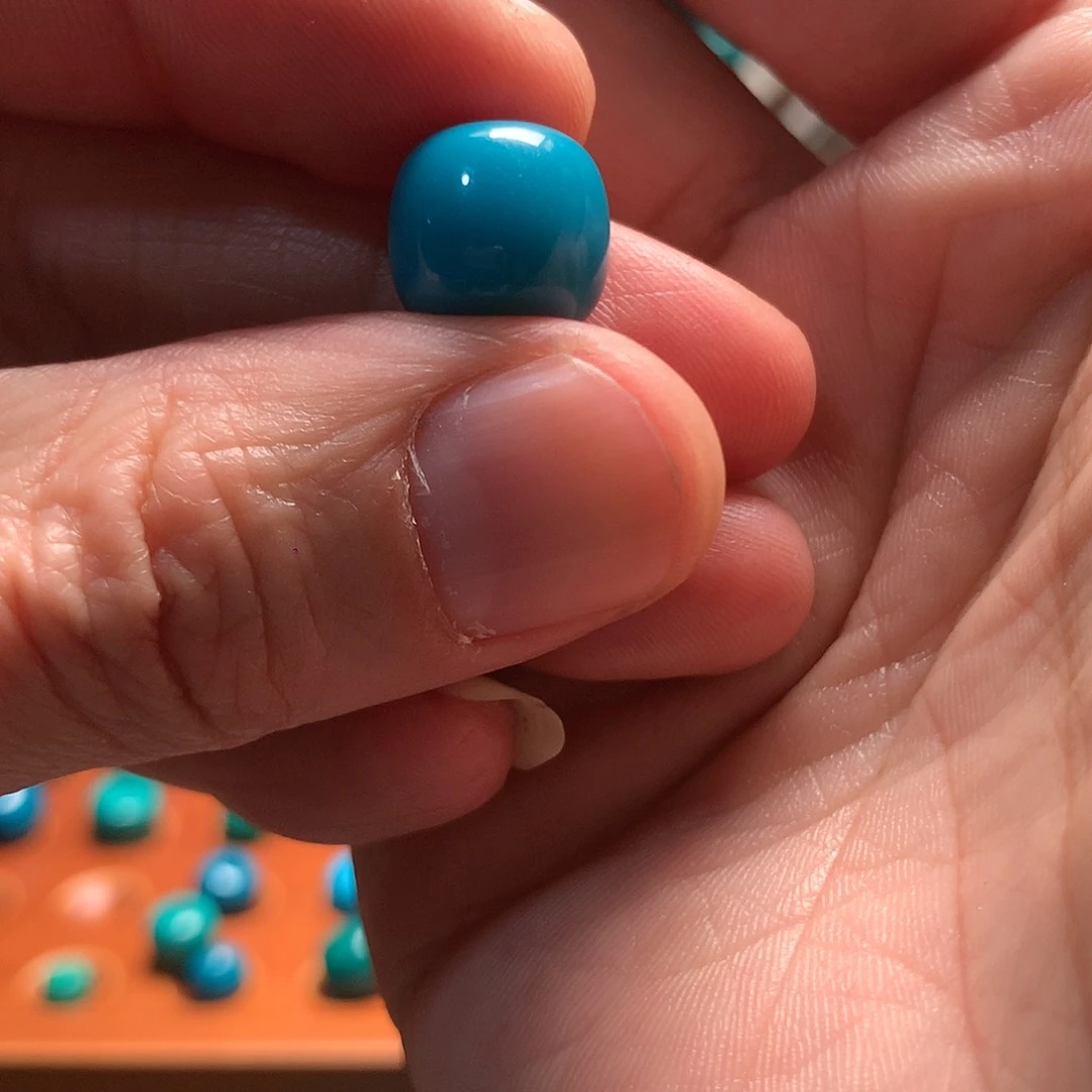 琉璃颈饰李*静暴力蓝11.7mm老行