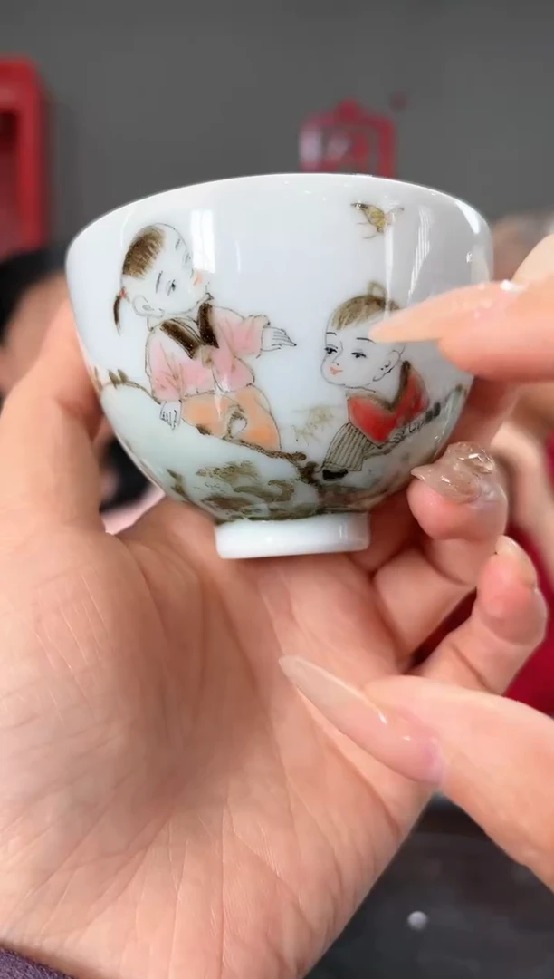 【闪购商品】罗金枝452罗金枝童子鸡心杯