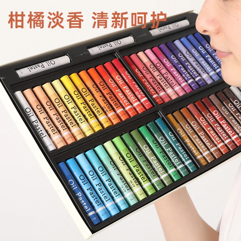 彩研油画棒绘画幼儿园专用小学生重彩24色全套工具diy套装12色36