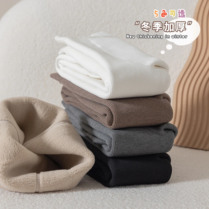 女童连裤袜秋冬季加绒外穿保暖洋气儿童打底裤加厚少女风