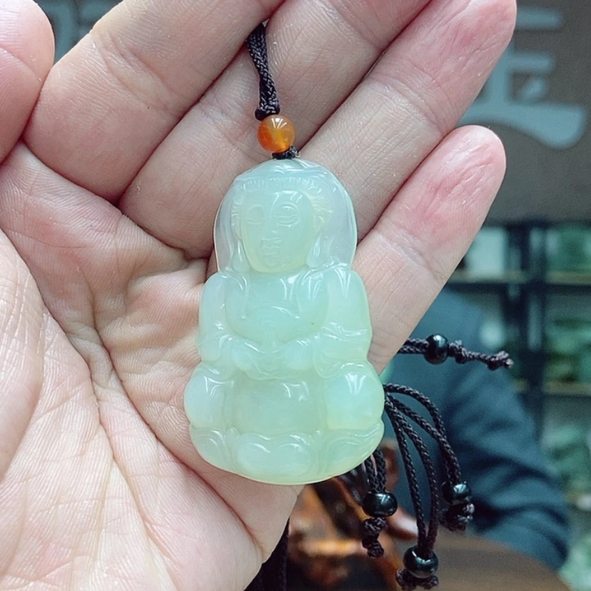 【闪购商品】蛇纹石玉颈饰观音任选其一未镶嵌