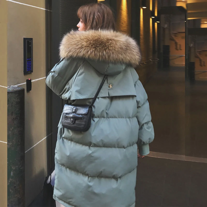 羽绒服2023新款棉服【优质现货】大码羽绒女中长款棉衣宽松棉袄加