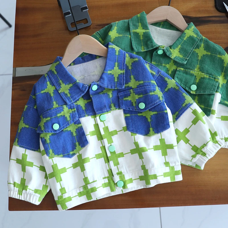 宝宝春秋牛仔上衣男童韩版2022秋装外套儿童外出服潮1698