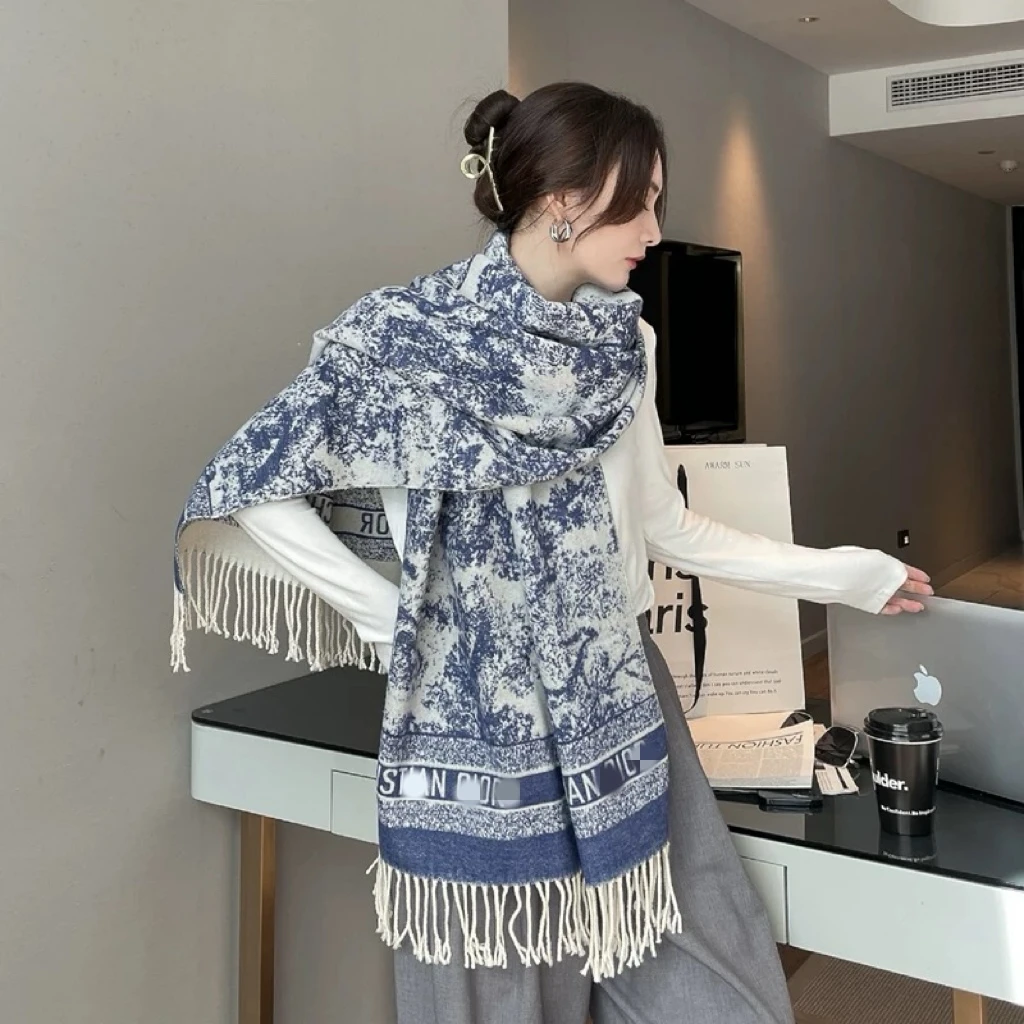 Love is long【粉丝专享】水墨画围巾空调披肩秋季保暖长款高档百搭