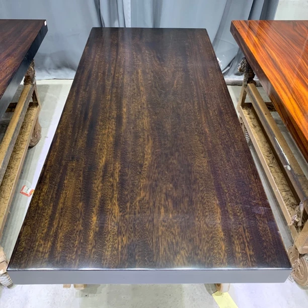 05 非洲绿心檀180-81-8.5全方边实木大板桌f4028（不包邮）