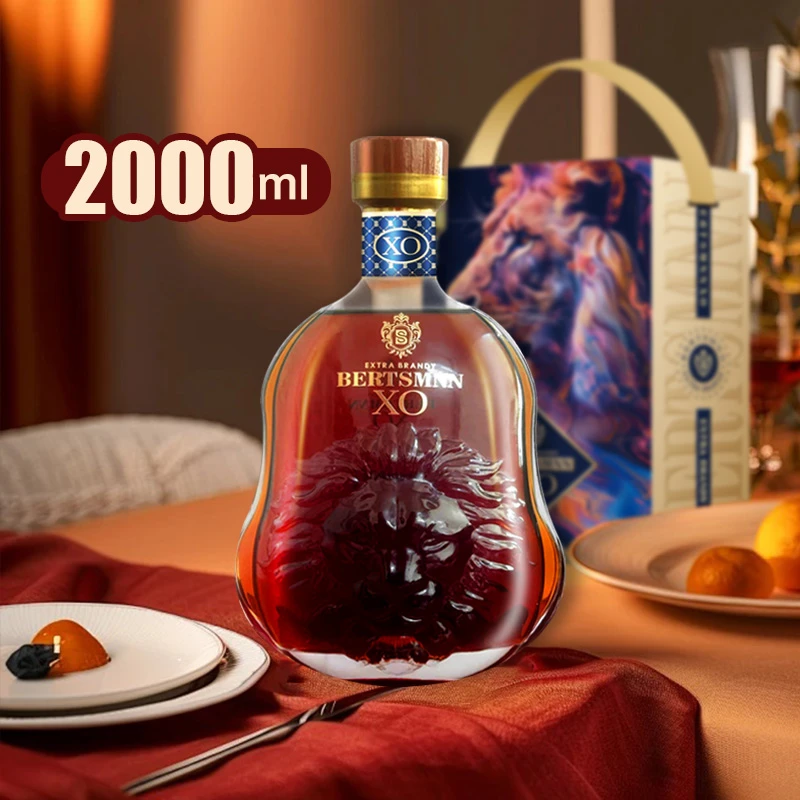 正品贝塔斯曼美狮桶藏白兰地XO洋酒正宗40度 洋酒2000ML*1