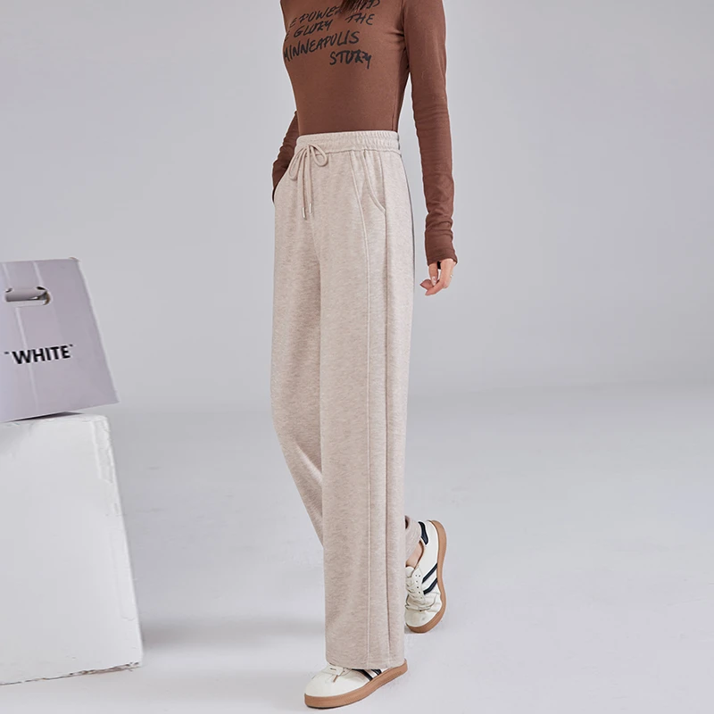 哥弟阿玛施代购正品显瘦休闲裤加绒加厚裤子女款爆款24新款直通裤