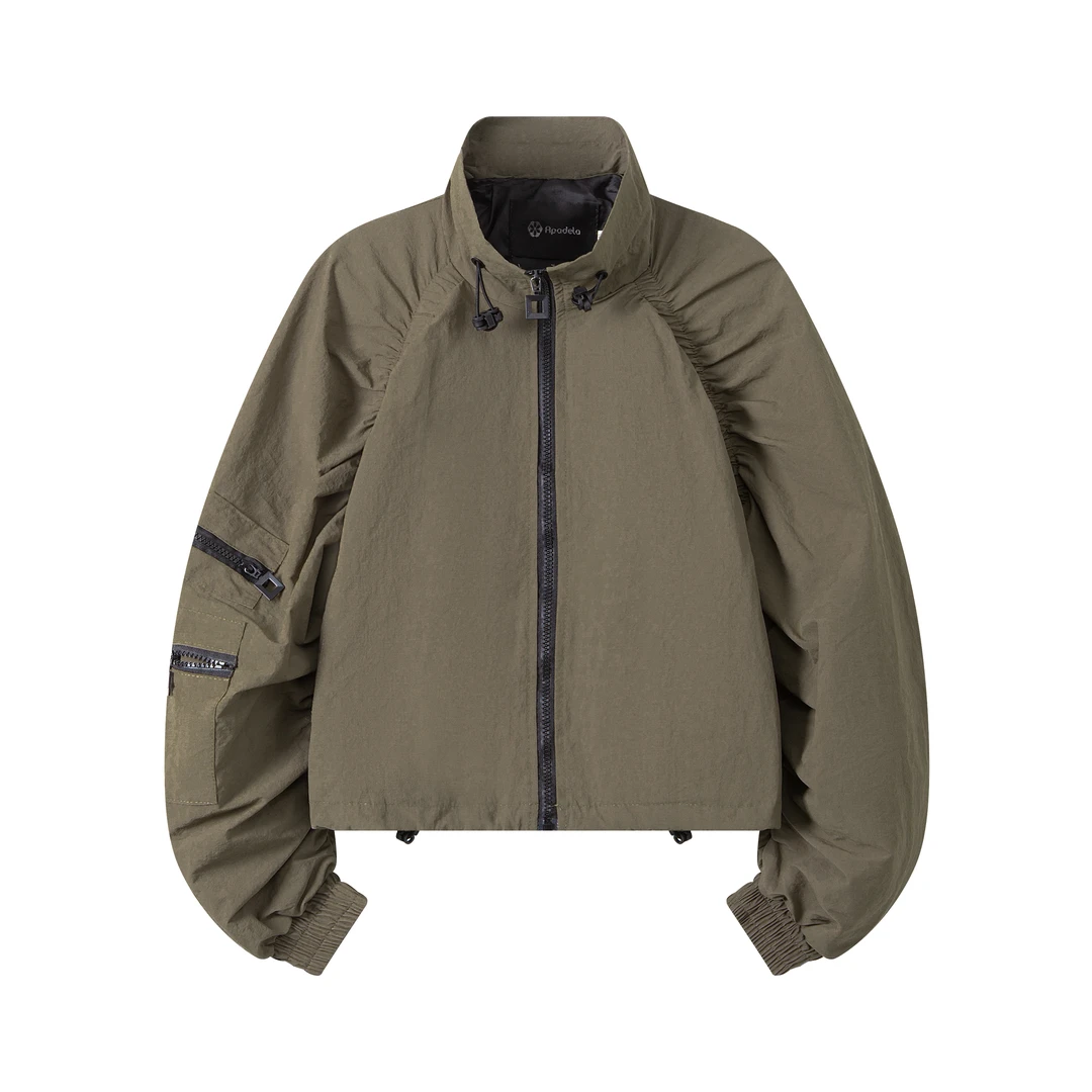 【原创设计】潮牌美式秋冬新款休闲冲锋衣外套宽松休闲夹克女P06