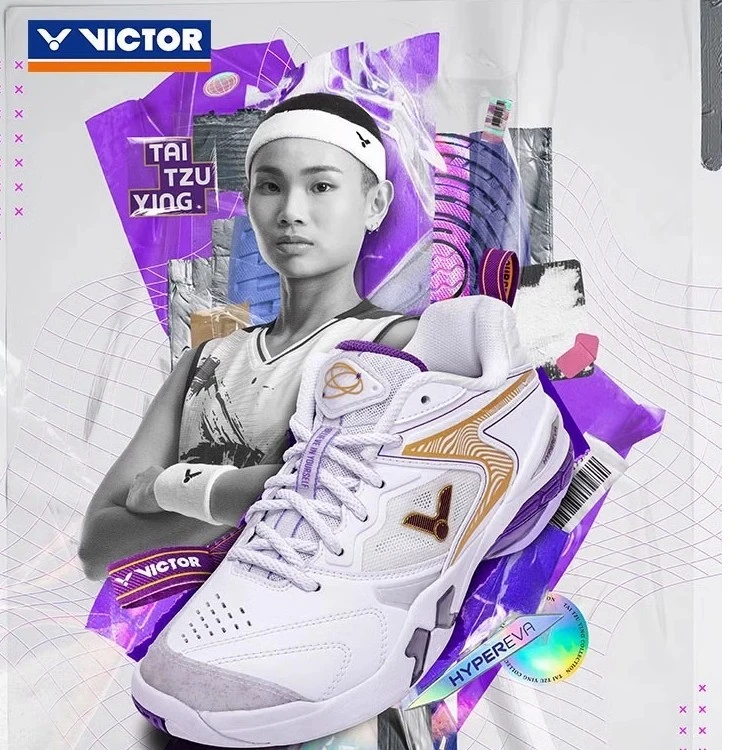 2023新victor胜利羽毛球鞋P9200TTY威克多戴资颖新色专属战靴减震