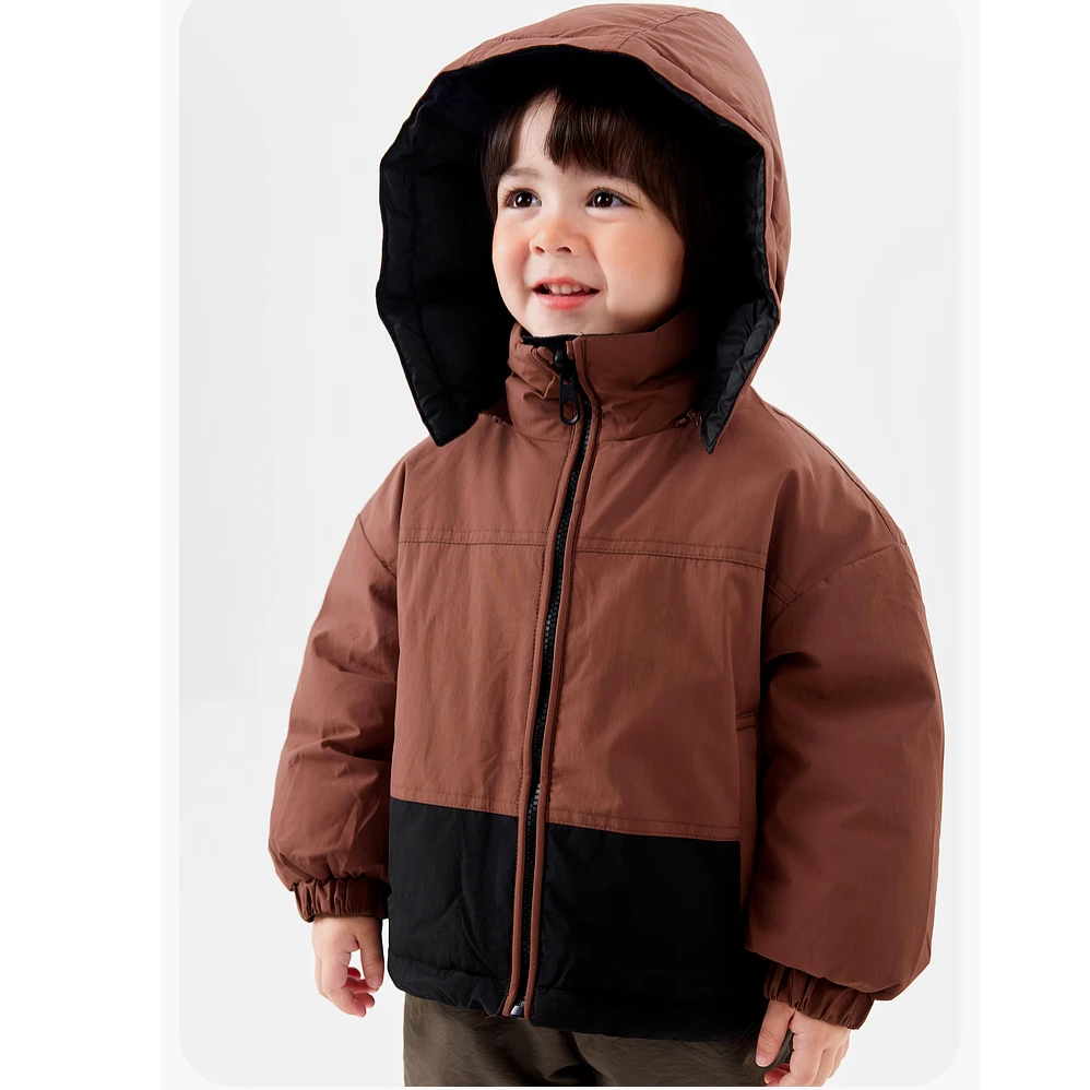 【现货】嘟嘟家可爱男童女童冬款羽绒服戴帽宝宝上衣A4DYR045冬季