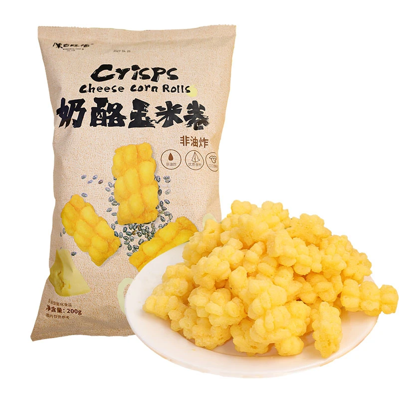 陈吉旺福酥脆奶酪玉米卷200g 休闲追剧解馋小零食