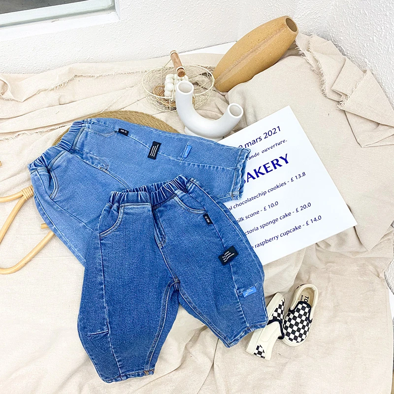 【秋冬季小码裤子】儿童春秋休闲裤男女童韩版时尚印花百搭运动裤-3