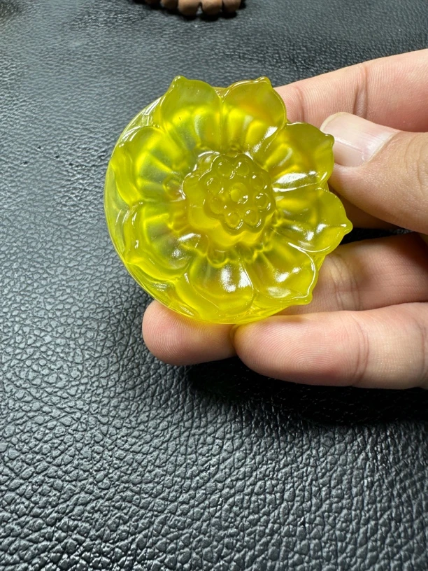 黄金玉莲花香插小摆