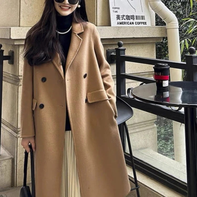 【小爱专属】X 2024年小个子新款时尚百搭显瘦双面羊毛大衣2418