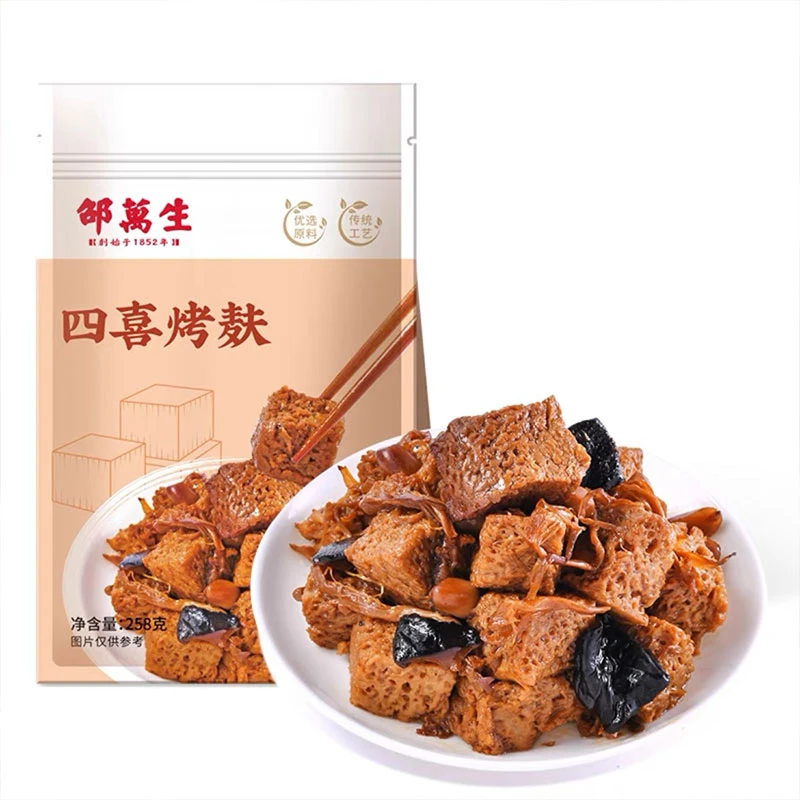上海特产老牌子邵万生四喜烤麸方便零食速食下饭菜面筋即食