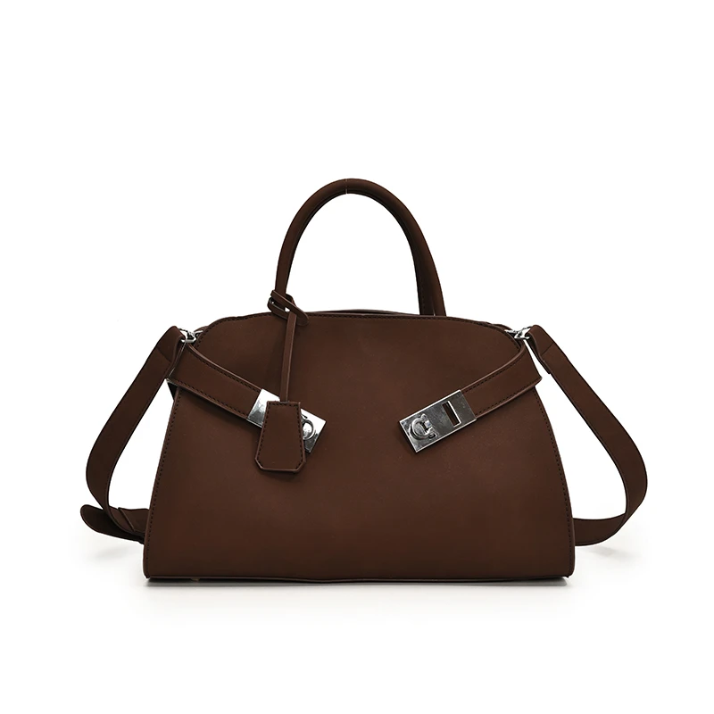 小众轻奢时尚复古手提托特包2024秋冬新款高级质感单肩斜挎包