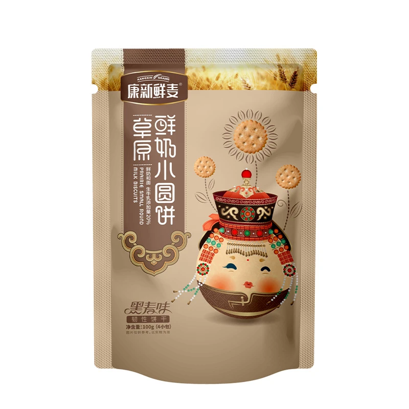 新鲜麦 草原鲜奶饼干100g/袋