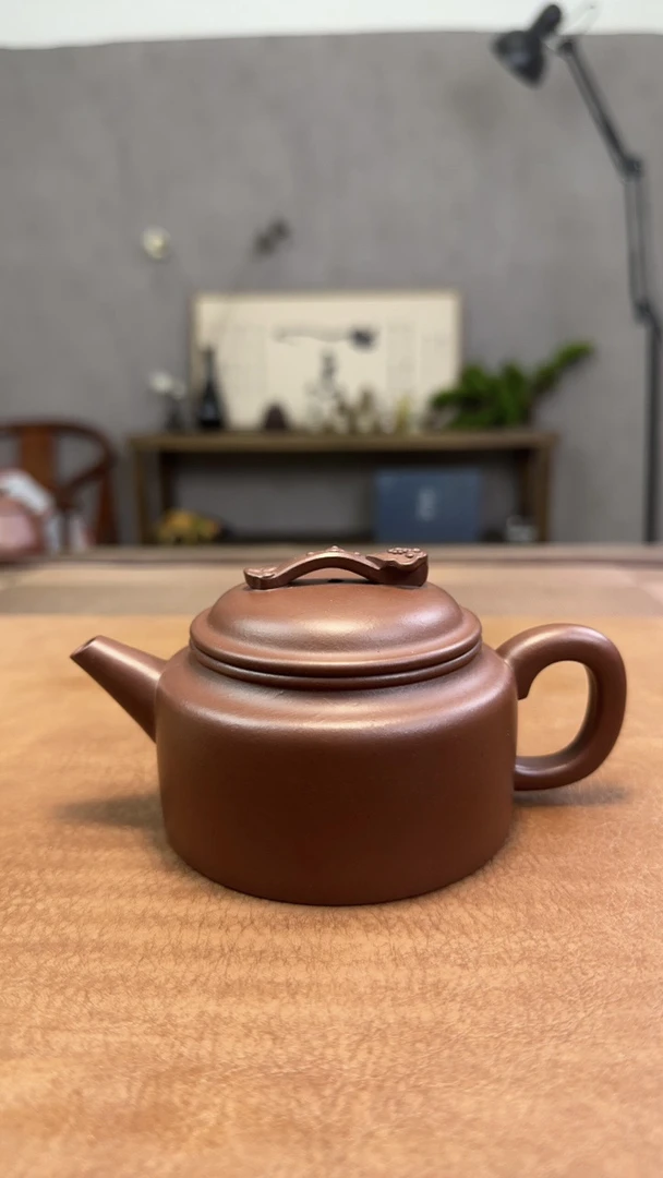 原矿底槽清德钟紫砂壶180cc